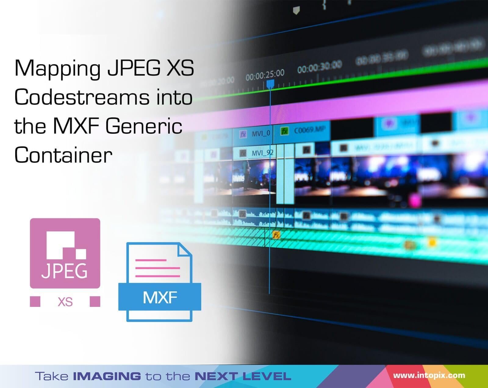 JPEG XSコードストリームをMXF汎用コンテナにマッピングする                                